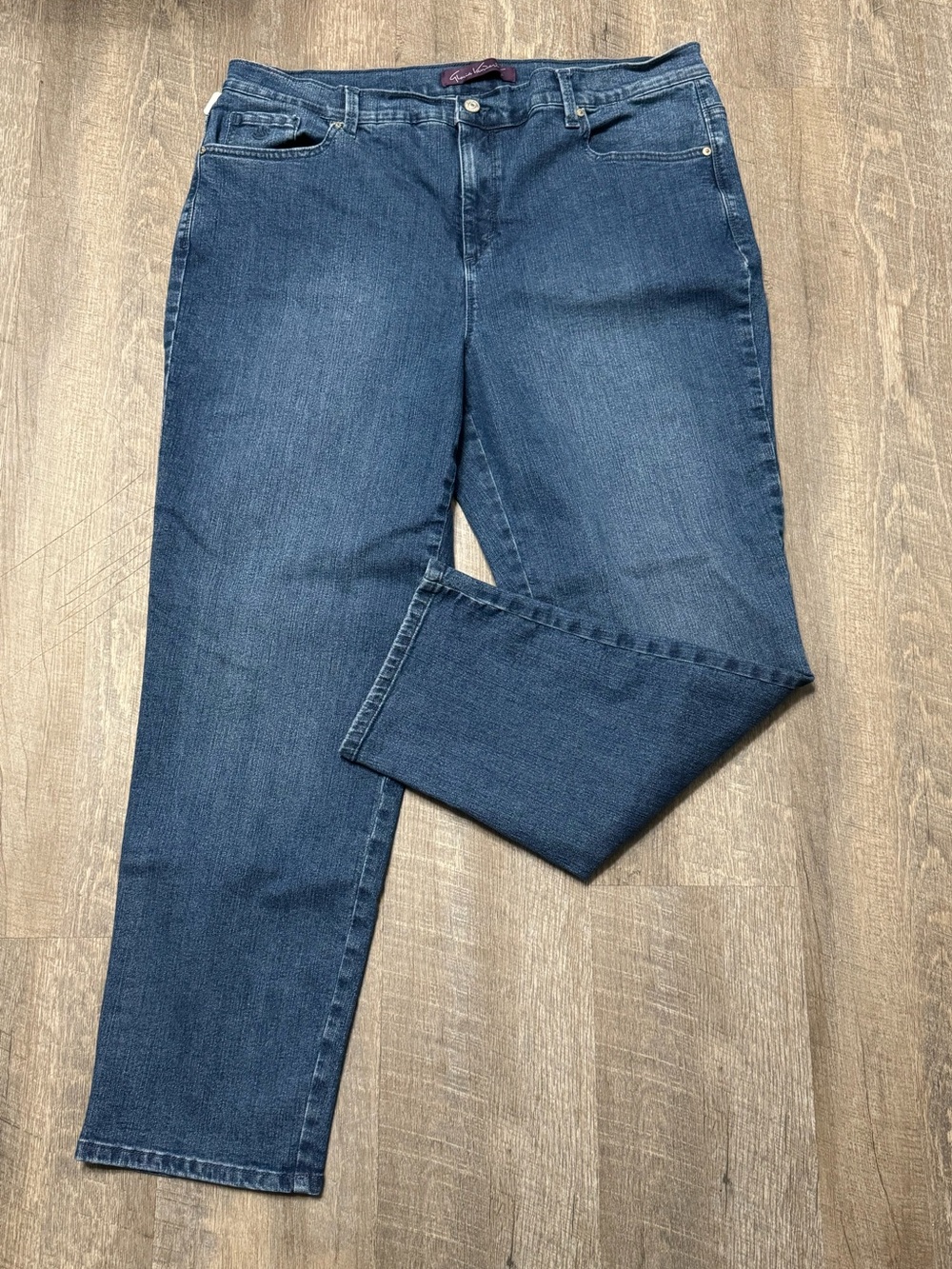 Gloria Vanderbilt Amanda Jeans 18W Blue High Rise Straight Leg